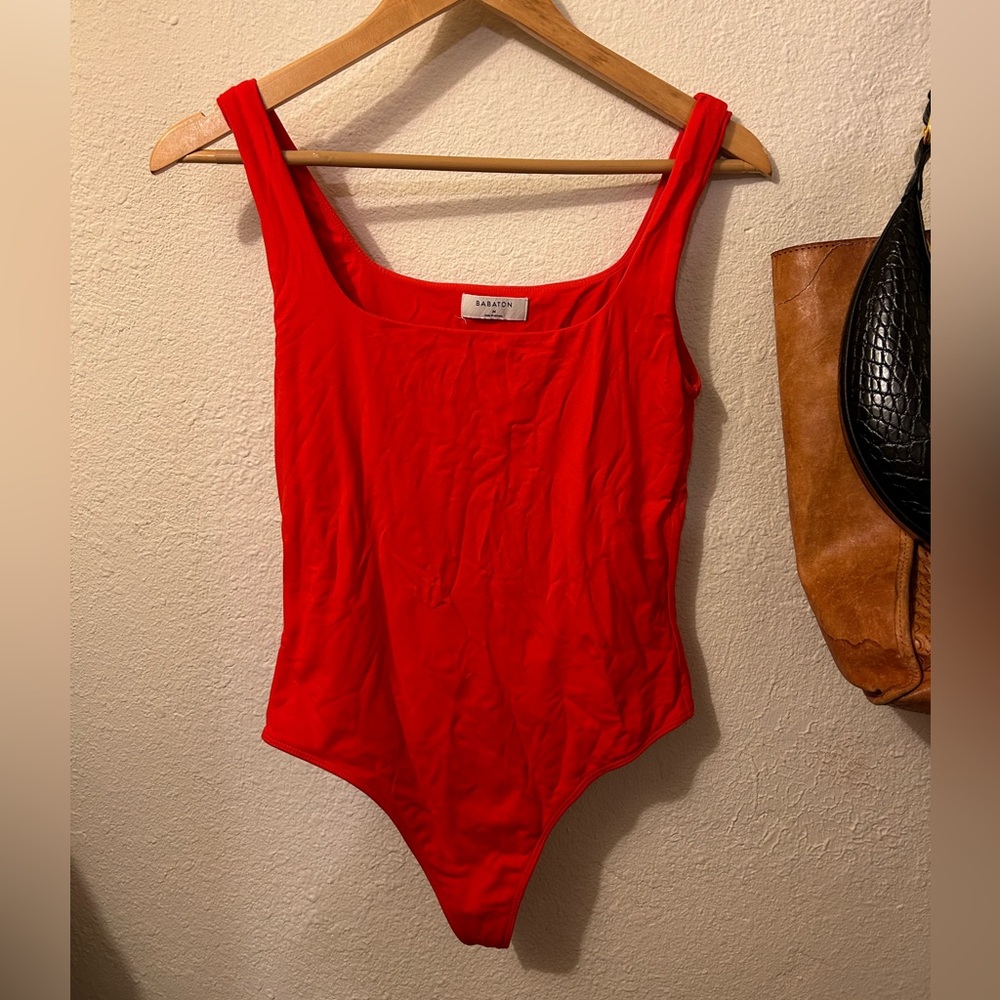 Red babaton bodysuit